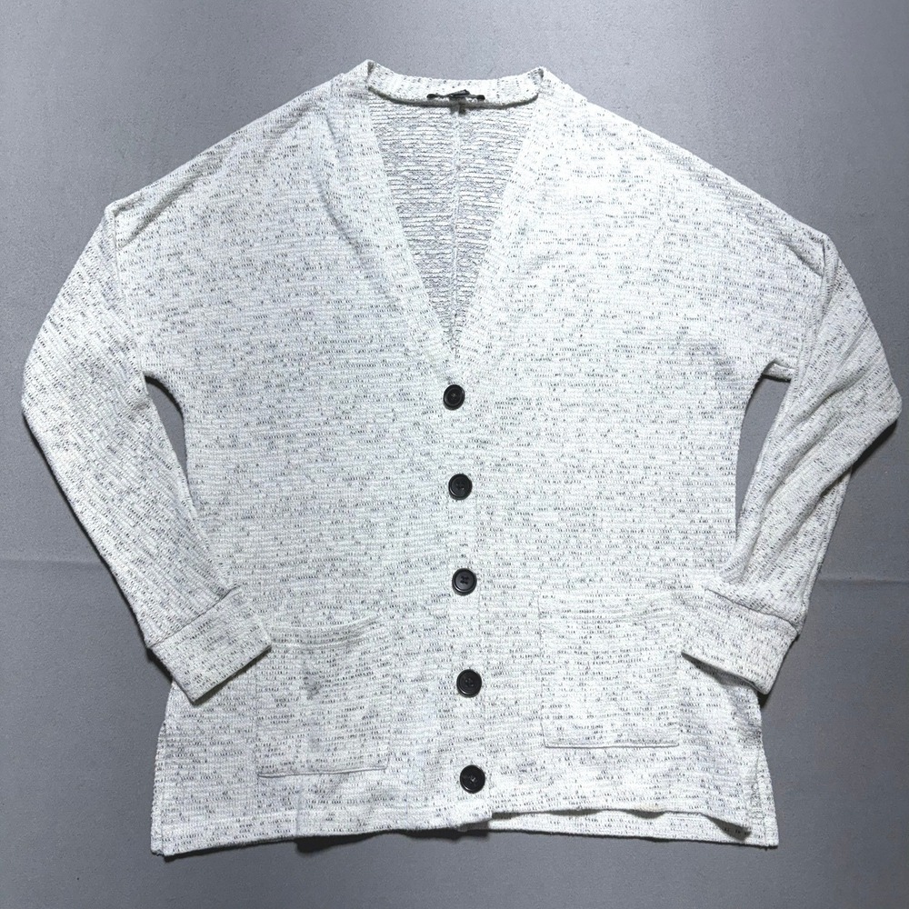 American Eagle Outfitters Womens XS Cardigan Sweater Gray Button Front pockets